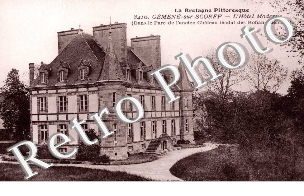 Hotel moderne, ancien chateau feodal des Rohan Guemene