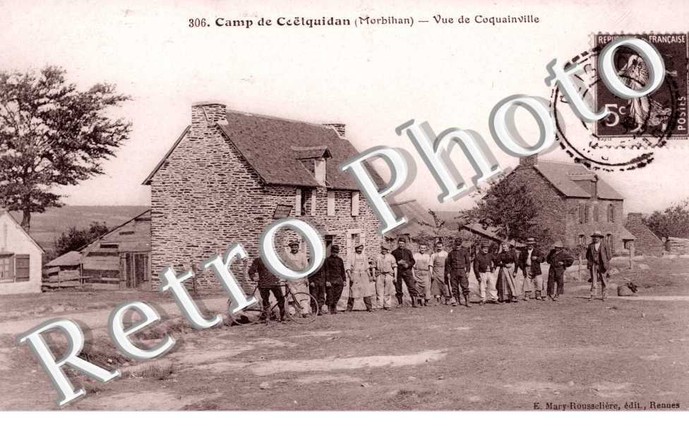 Camp de Coëtquidan, vue de Coquinville