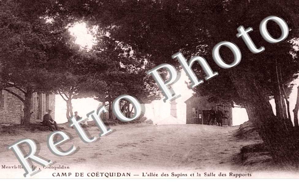 Camp de Coetquidan - l&#039;Allee des Sapins et la Salle des Rapports