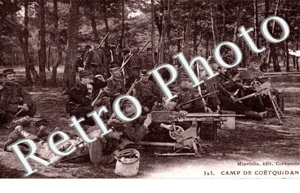Camp de Coetquidan, Section de mitrailleuses au Tir