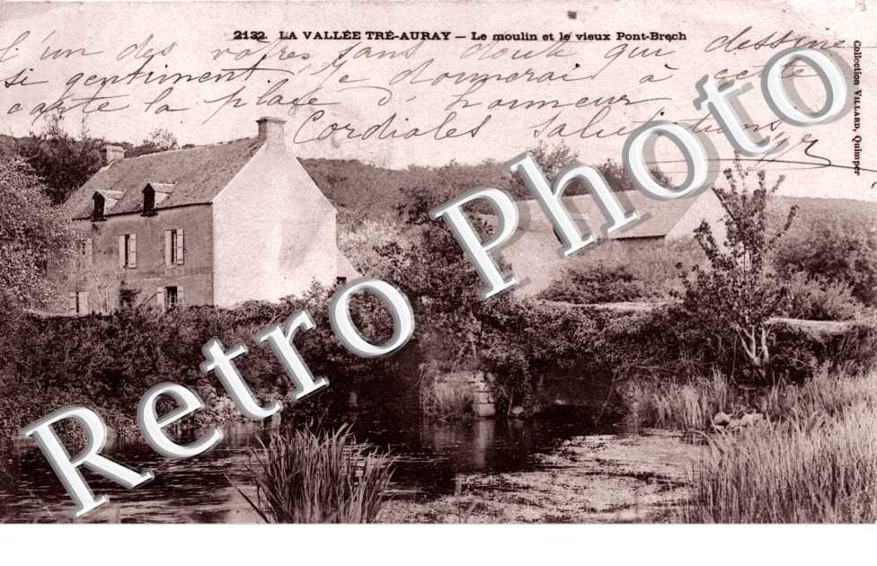 La vallee Tre Auray Le moulin et le vieux Pont Brech