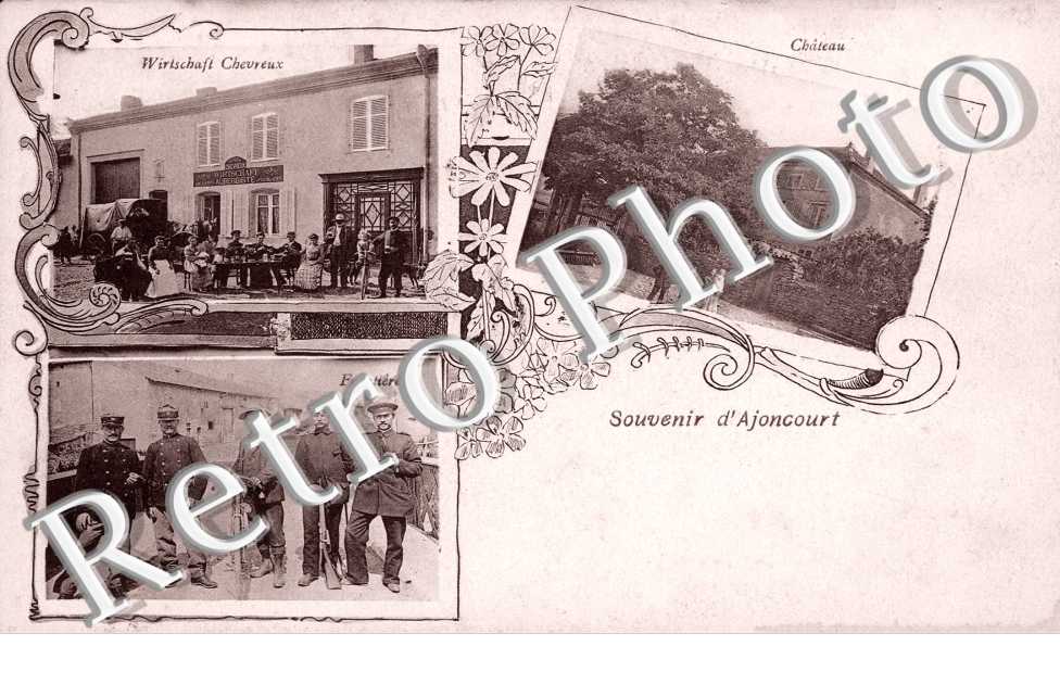 auberge Chevreux  Frontiere  Chateau  souvenir d'Ajoncourt