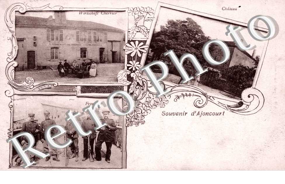 auberge Cherisier  Chateau  Frontiere  souvenir d'Ajoncourt