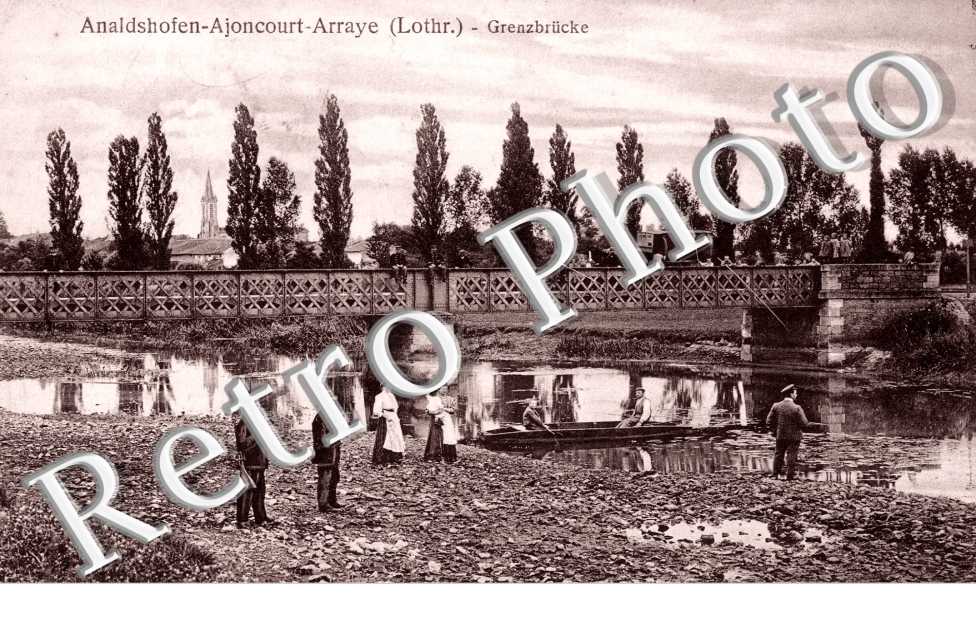 AJONCOURT ARRAYE  le pont frontiere