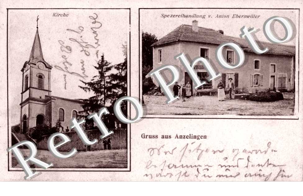 kirche, spezereihandlung von Anton Eberswiller