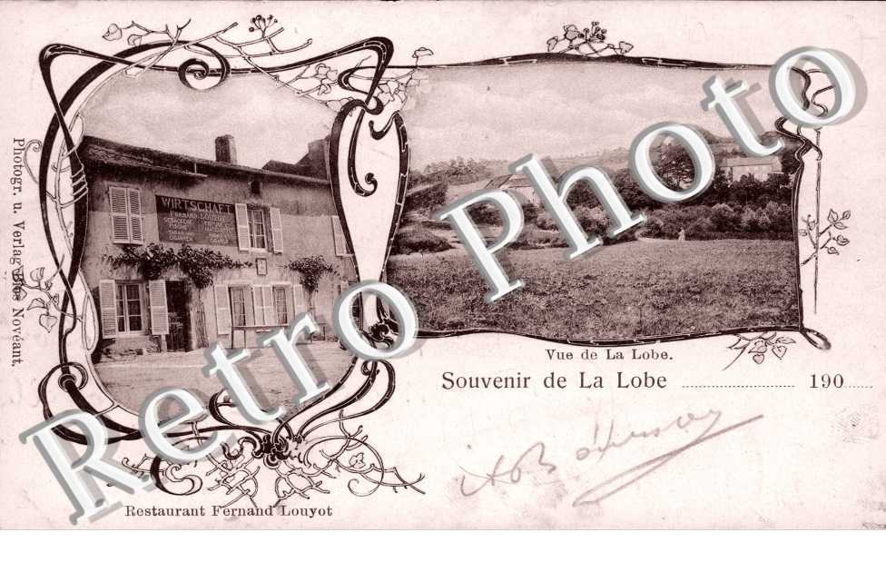 Souvenir de La Lobe Restaurant Fernand Louyot