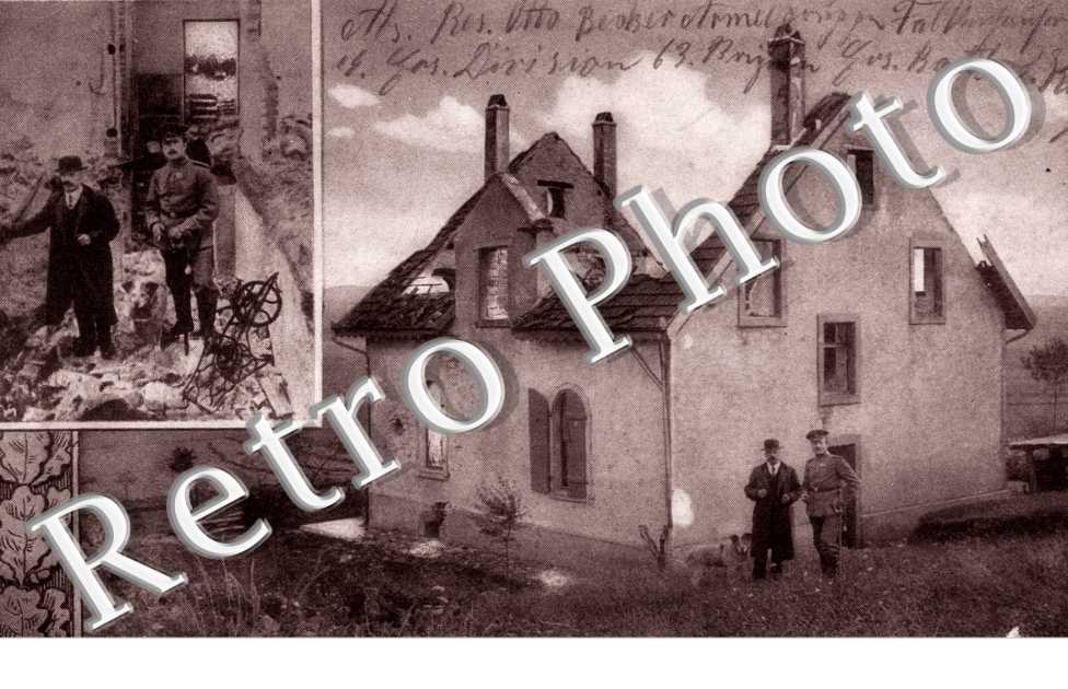 Schlacht bei Saarburg, Haus auf dem Rebberg, dahinter Teil das Schlachtfelds