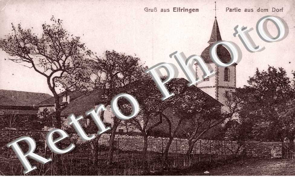 Gruss aus Elfringen, Partie aus dem Dorf