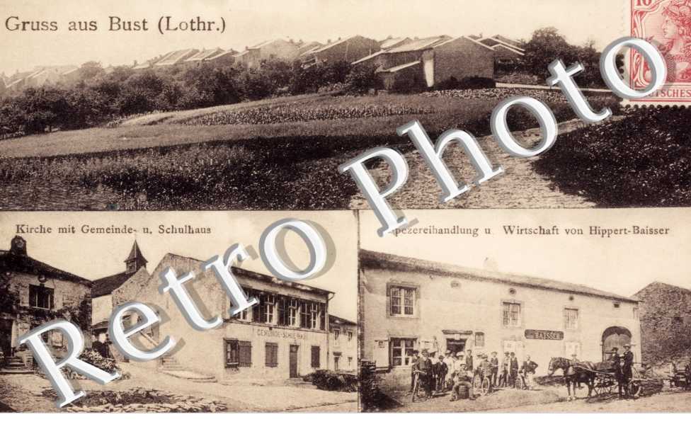 Eglise - ecole - auberge Hippert Baisser - vue generale