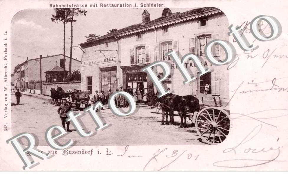 rue de la gare Restauration J. Schideler