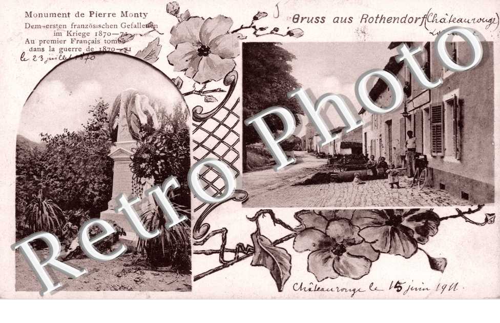 Monument de Pierre Monty -  feldpostkarte