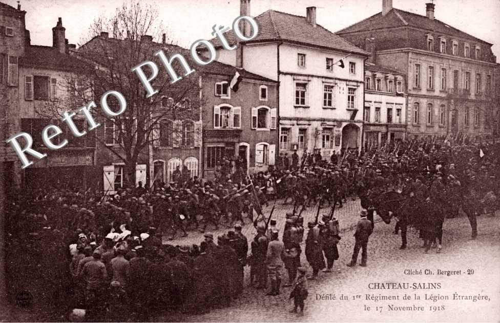 Defile du 1er Regiment de la Legion Etrangere, 17 novembre 1918