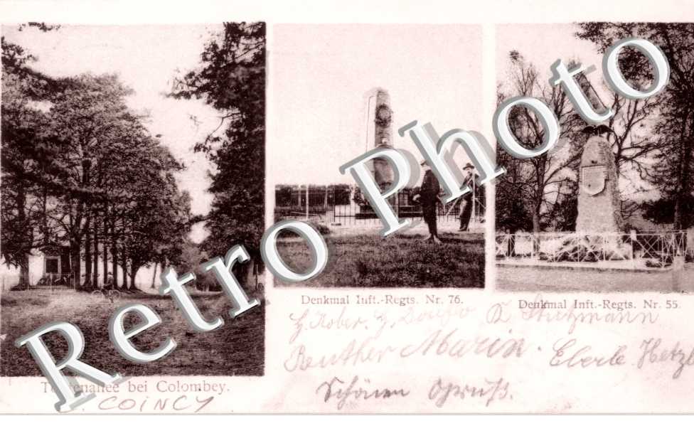 Todtenallee bei Colombey - Denkmal Inft. Regts nÂ° 76 - 55