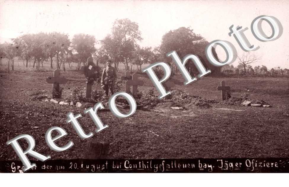 graber der am 20 august bei Conthil gefallenen bay. Jager ofiziere