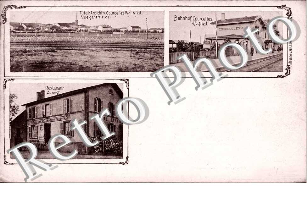 Restaurant Zureich, Bahnhof Courcelles, Totalansicht