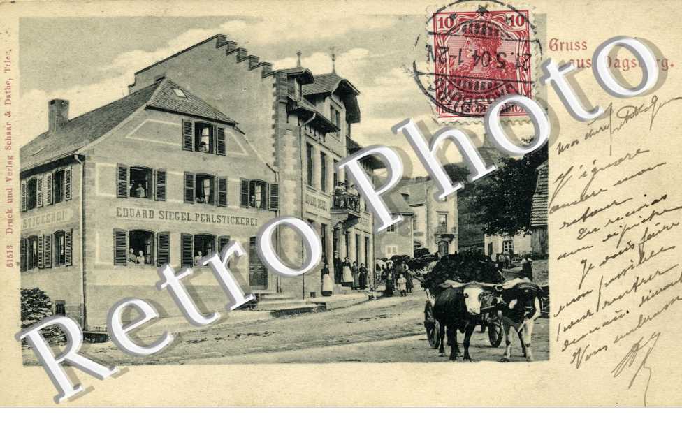 - Gruss aus Dagsburg (Eduard Siegel Perlstickerei)