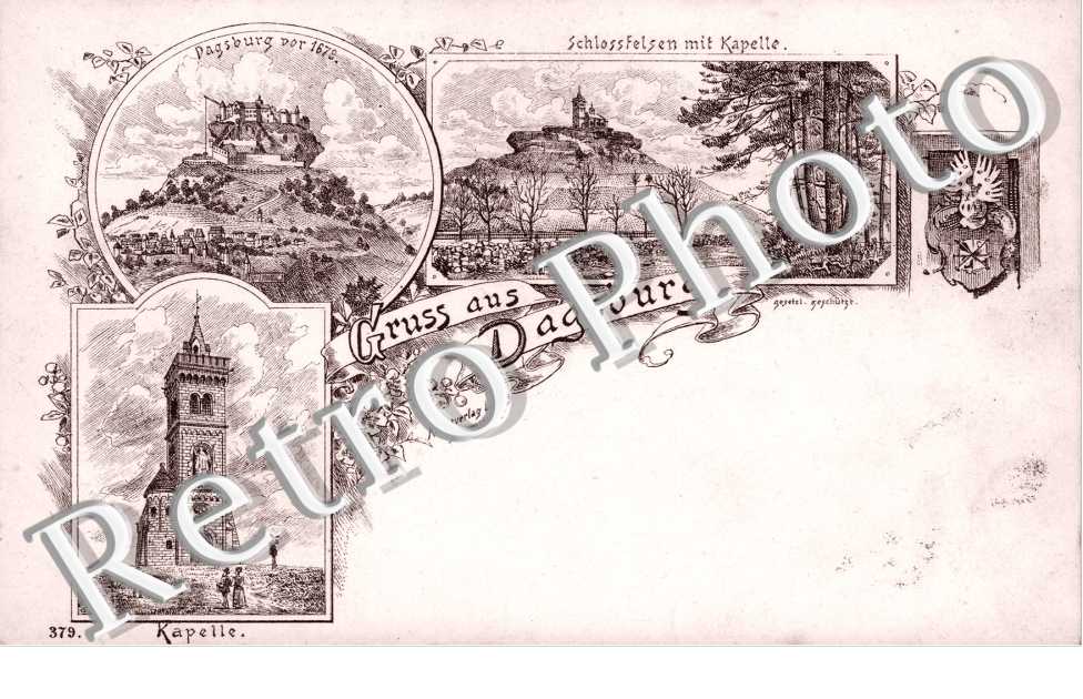 Kapelle, Dagsburg vor 1678, Schlossfelsen mit Kapelle