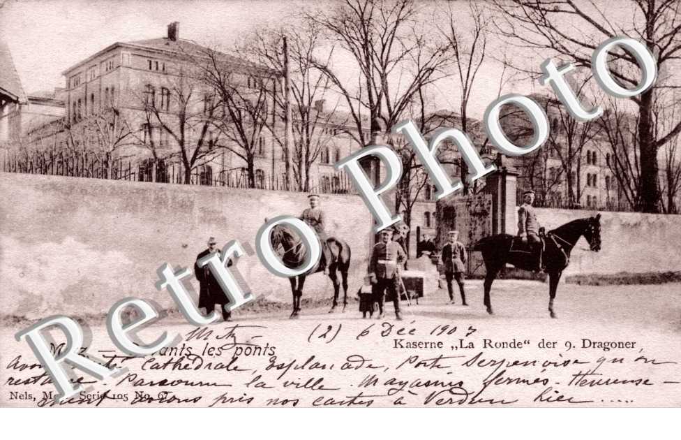 DEVANT LES PONTS.  Kaserne "la Ronde" der 9 Dragoner