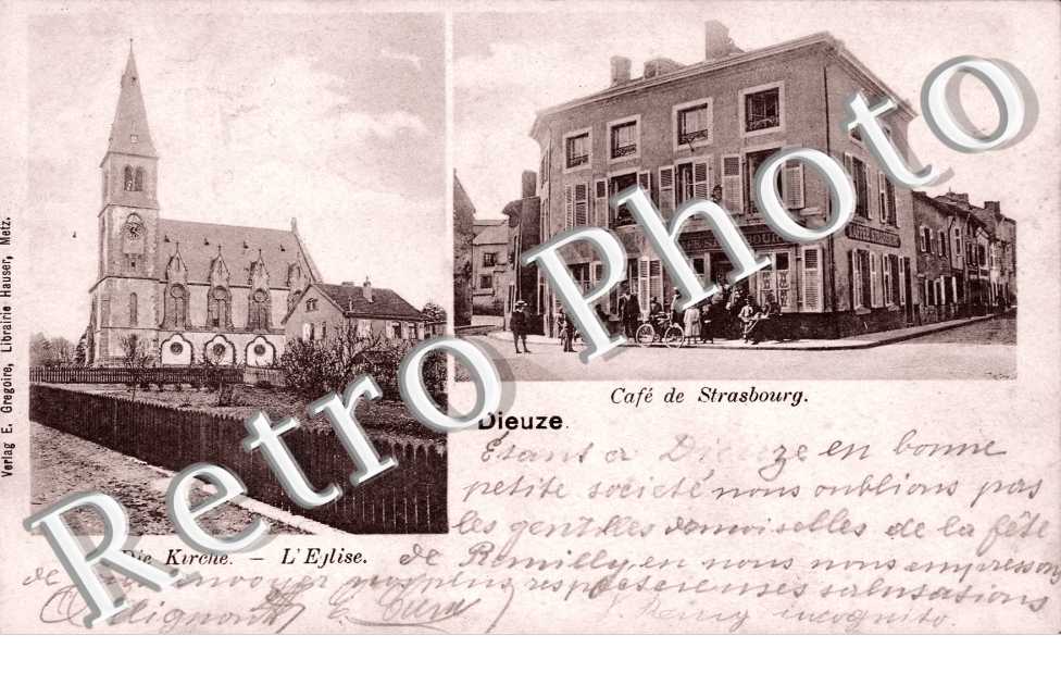 cafe de  Strasbourg  L&#039;eglise