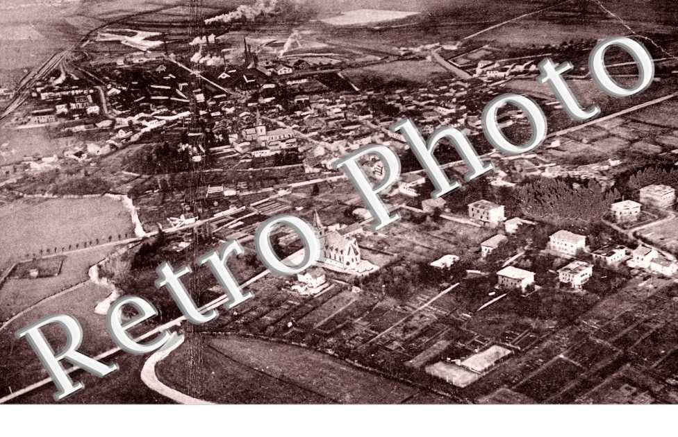 Ballonaufnahme vom Zeppelin aux - vue de zeppelin 