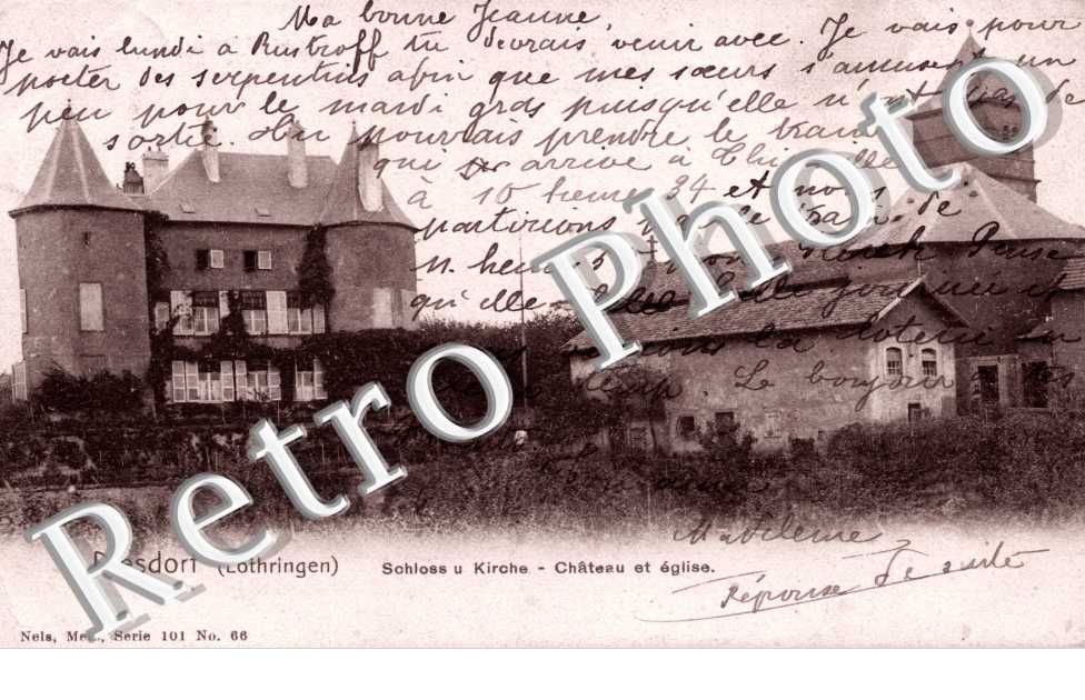 Schloss u Kirche - Chateau et eglise - edition Nels serie 101 nÂ° 66