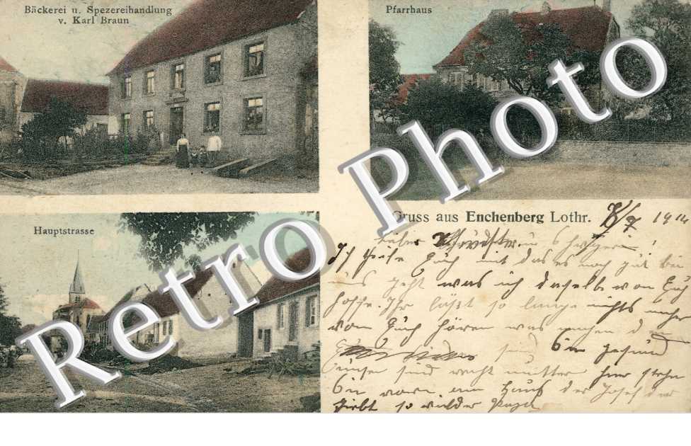 Pfarrhaus, Haupstrasse, Backerei und Spezereihandlung von Karl Braum