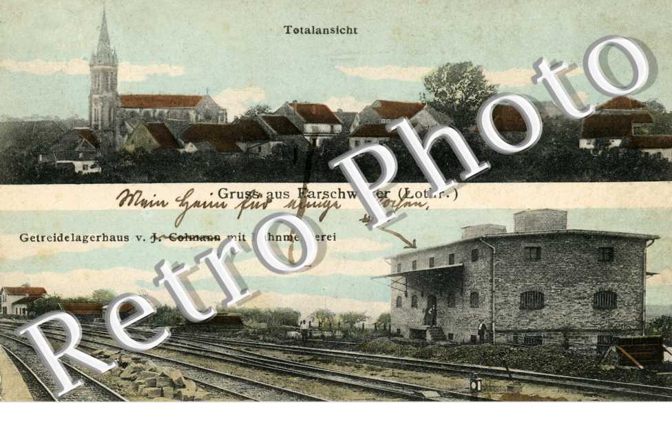  totalansicht Getreidelagerhaus v. J. Colmann mit Bahnmeisterei 