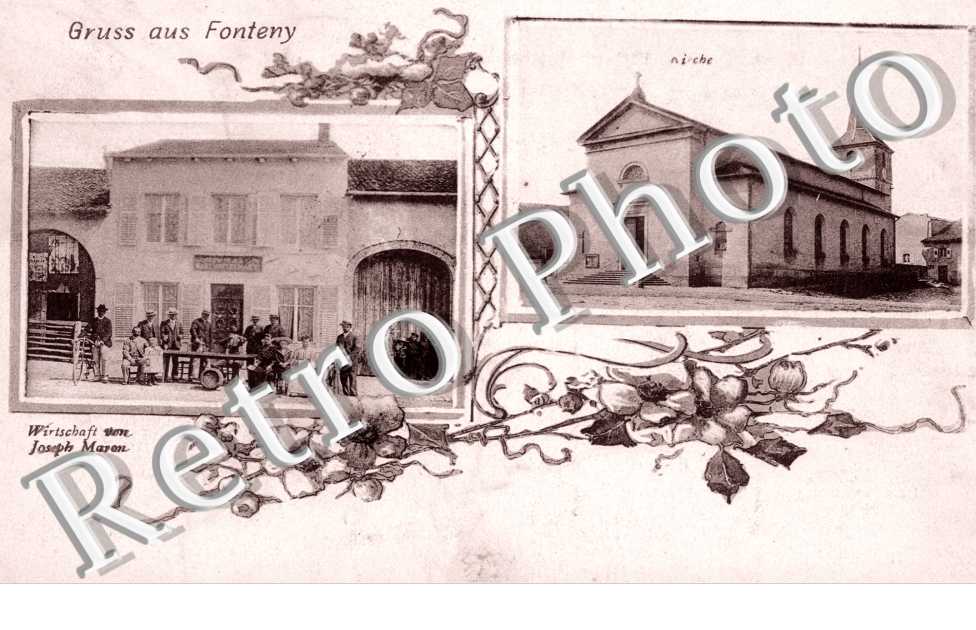Gruss aus Fonteny  - kirche