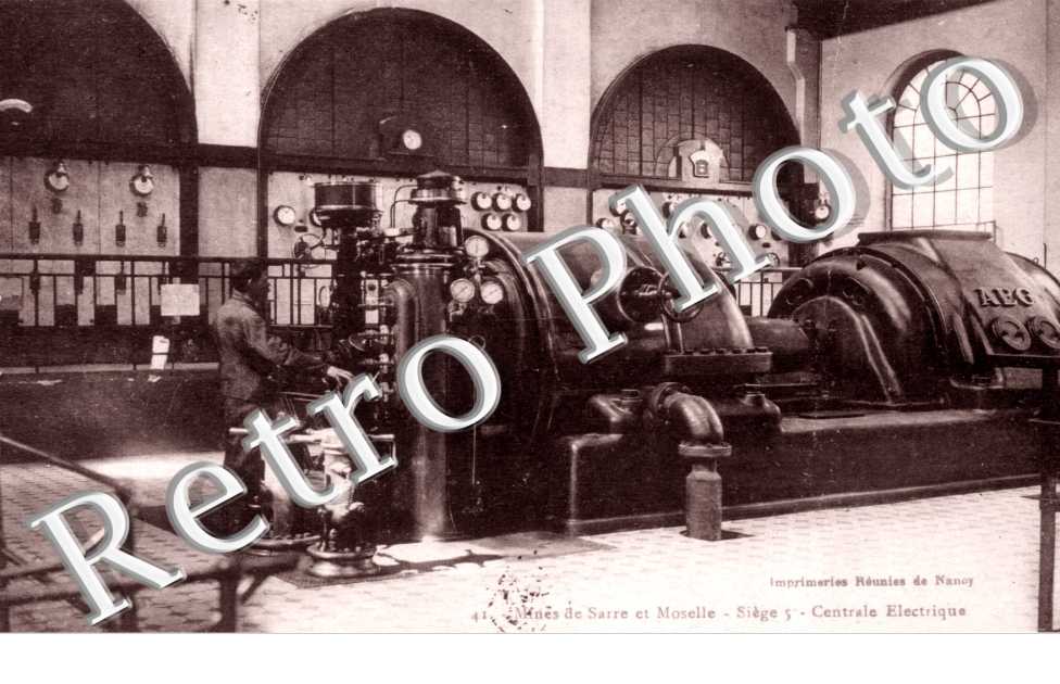 Mines de Sarre et Moselle - siege 5 - Centrale electrique