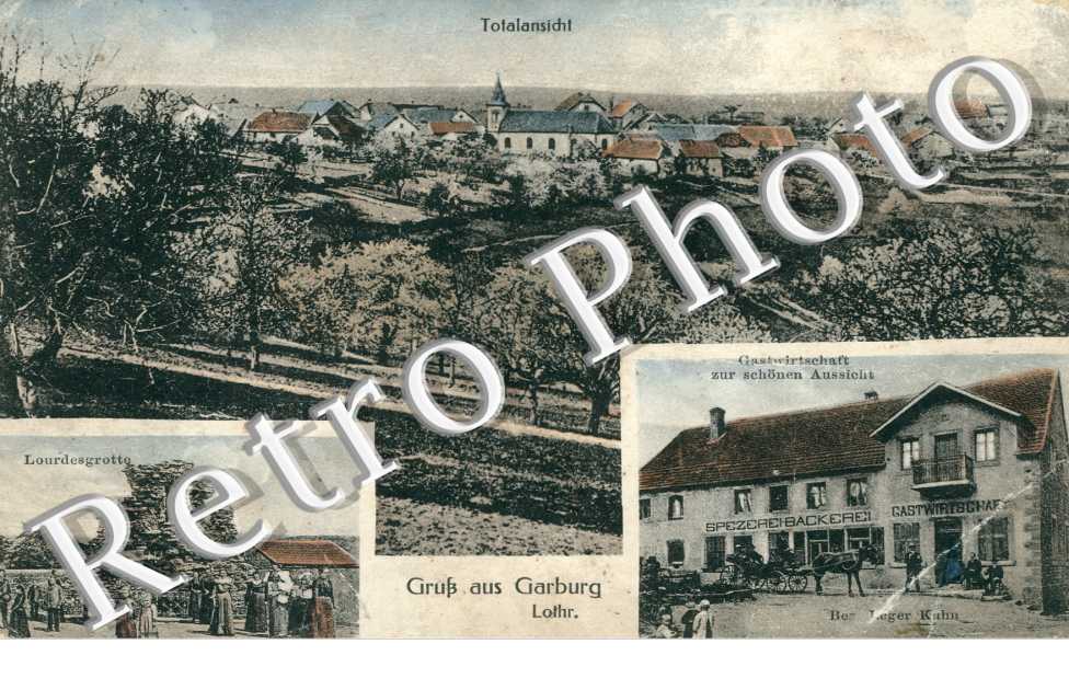 Gruss aus Garburg - Lourdesgrotte - totalansicht