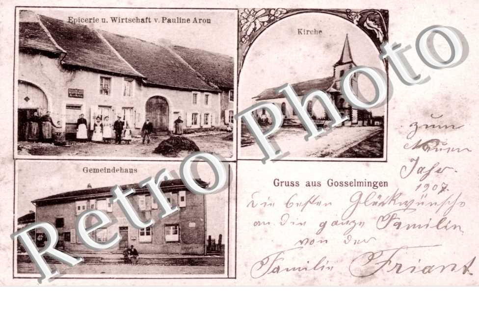 Epicerie u. Wirtschaft v. Pauline Aron - Gemeindehaus - Kirche