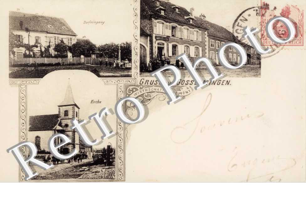 Dorfeingang - Kirche - Strasse