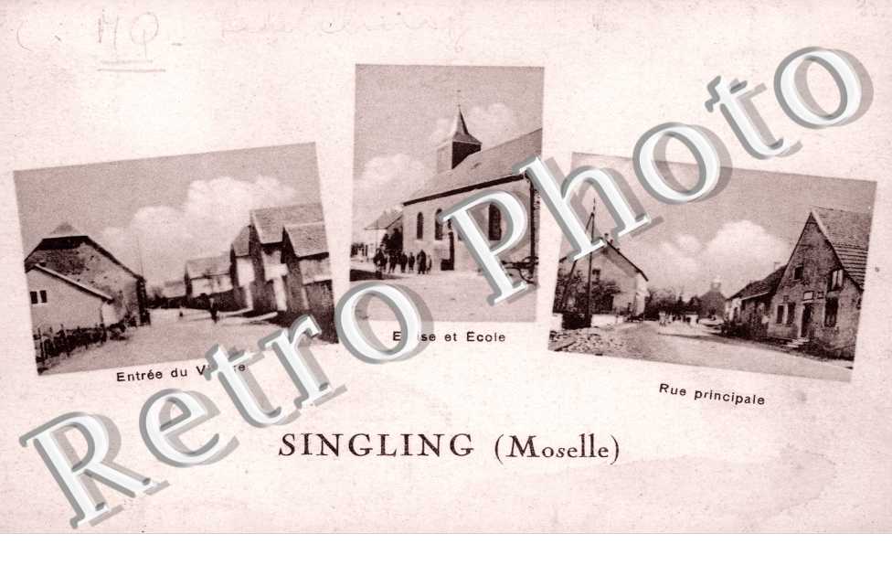 Entree du Village, Eglise et Ecole, Rue principale