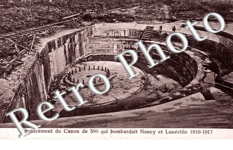Emplacement du canon qui bombardait Nancy et Luneville