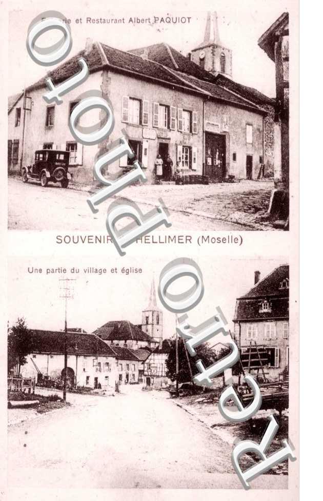 Epicerie et restaurant Albert Paquiot - Une partie du village et eglise