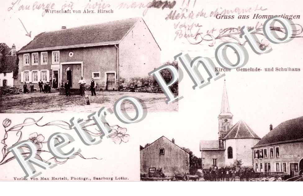Wirtschaft von Alex. Hirsch - Kirche Gemeinde und Schulhaus