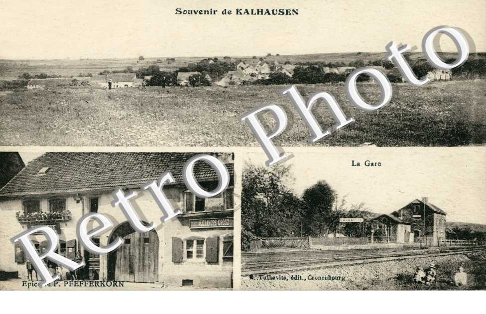 la Gare, Epicerie P. Pfefferkorn, Souvenir de Kalhausen