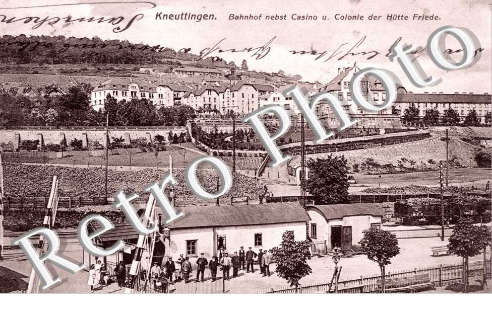 Bahnhof nebst Casino u. Colonie der Hutte Friede