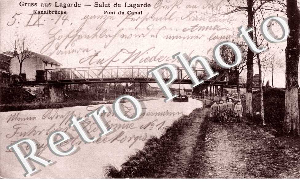 Kanalbrucke, Gruss aus Lagarde