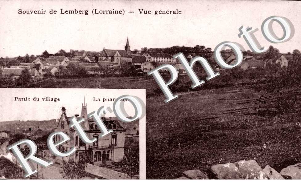 Vue Generale, Partie du Village et la Pharmacie