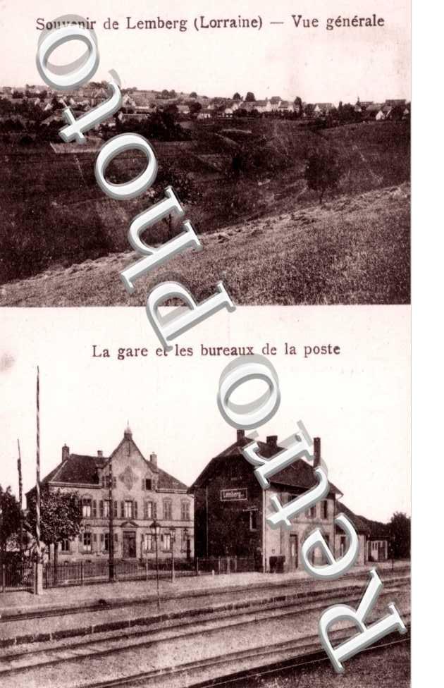 vue generale - la gare et les bureaux de la Poste