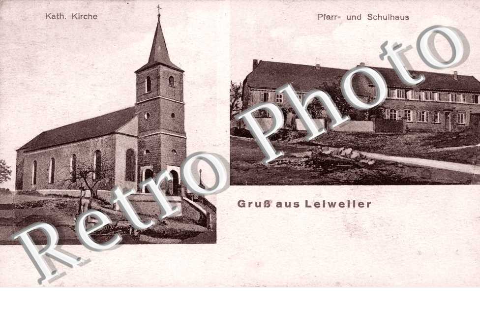 Katholische Kirche, Pfarr und Schulhaus