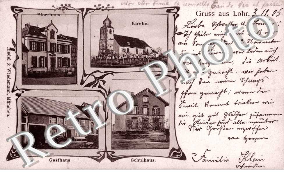 Kirche, Pfarrhaus, Gasthaus, Schulhaus