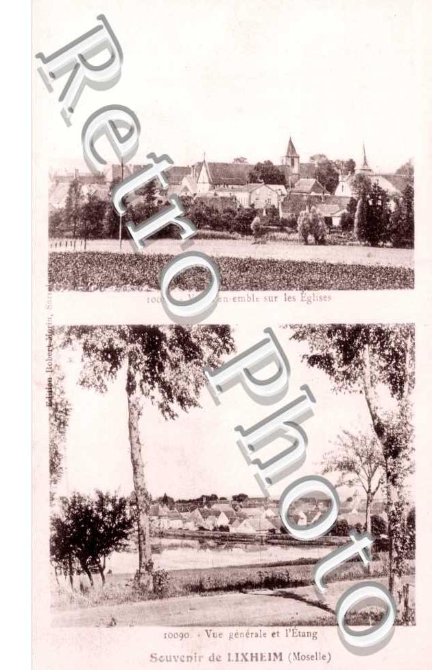 vue d&#039;ensemble sur les eglises - vue generale et l&#039;etang