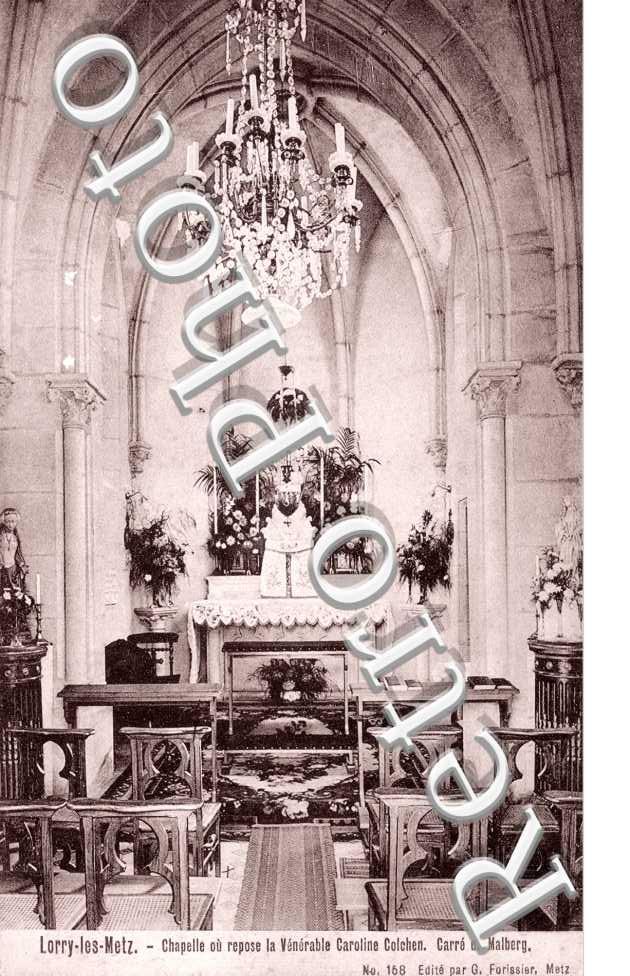 Chapelle ou repose la Venerable caroline Colchen