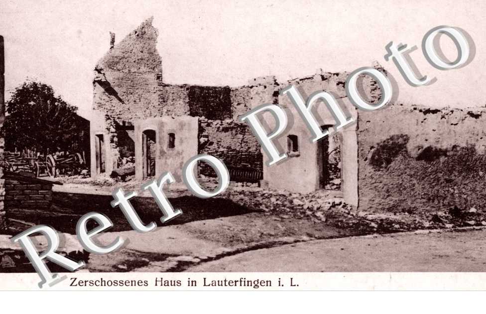 Zerschossenes Haus