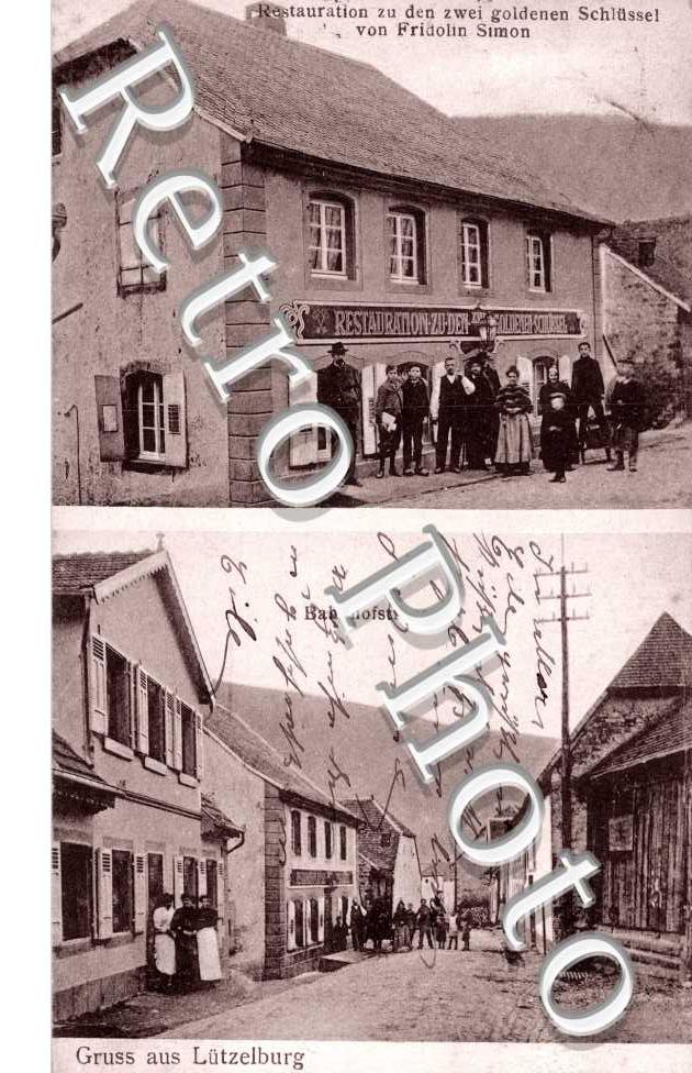 Restauration zu den zwei goldenen Schlussel von Fridolin Simon, Bahnhofstrasse