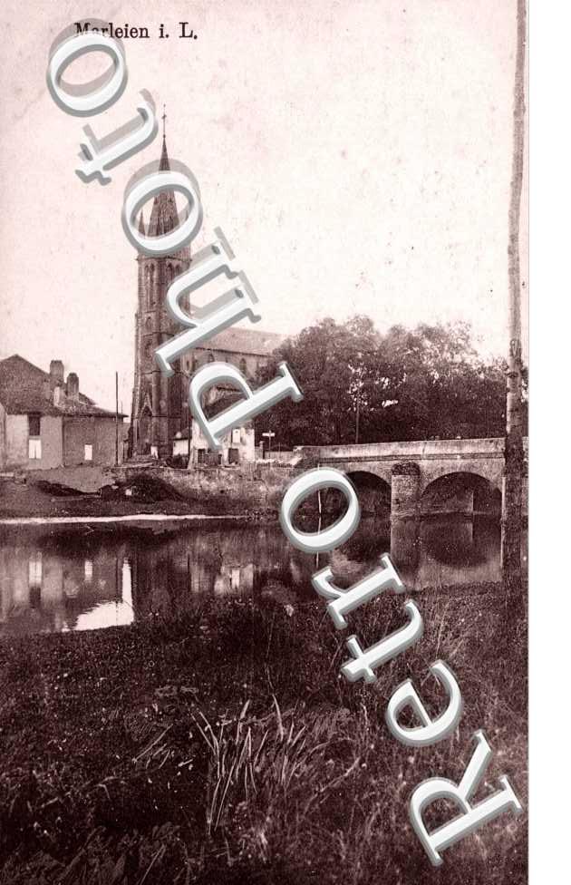 - (pont - eglise - cachet militaire)