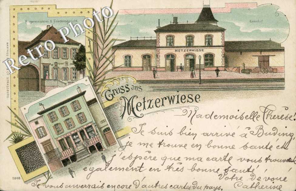 Burgmeisterei und Friedensgericht - commerce Louis Cahen - Bahnhof