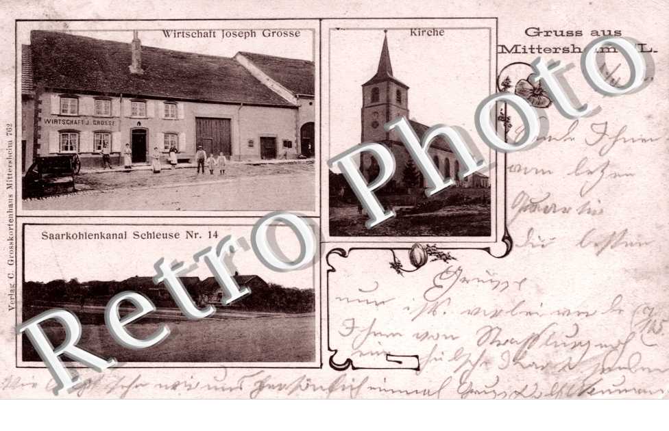 Carte multivues - Kirche - Wirtschaft